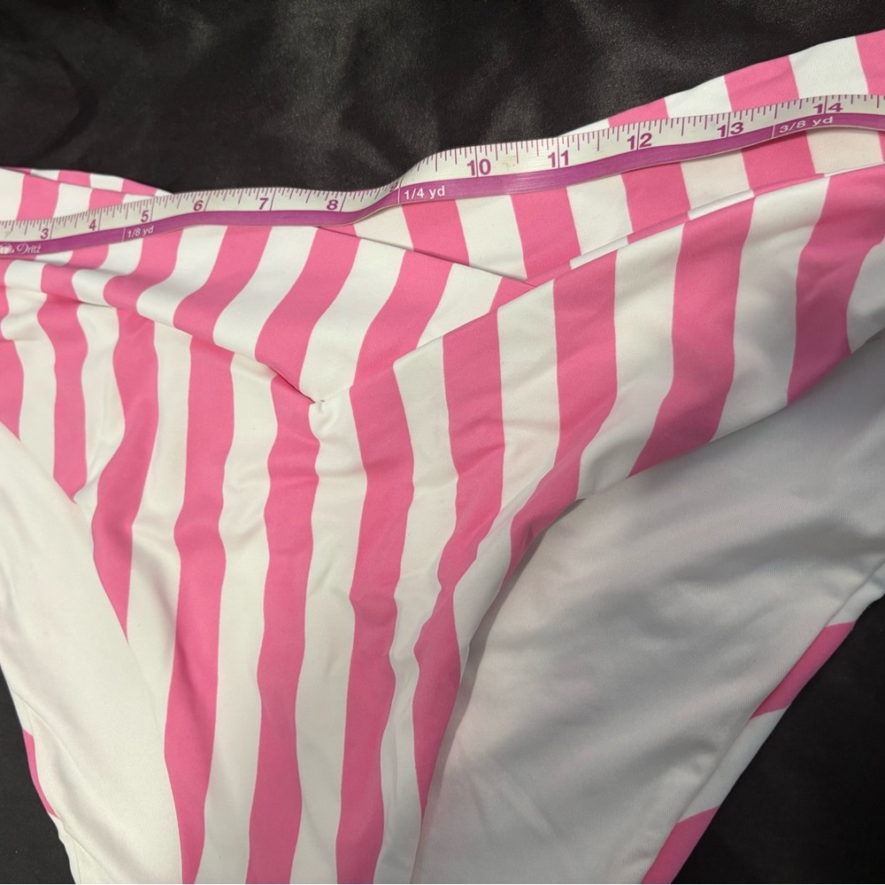 Victoria's Secret Pink and White Striped Bikini Bottom - Picture 8 of 8